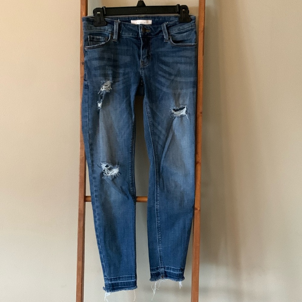 Eunina cropped distressed jeans